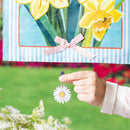 Metal Weighted Enamel Flag Clip, Daisy