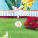 Metal Weighted Enamel Flag Clip, Daisy