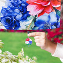 Metal Weighted Enamel Flag Clip, Patriotic Bouquet