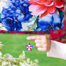 Metal Weighted Enamel Flag Clip, Star