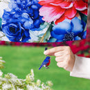 Metal Weighted Enamel Flag Clip, Blue Bird