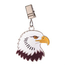 Metal Weighted Enamel Flag Clip, Eagle