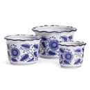 Bb Dynasty Scalloped Pots, Set Of 3
