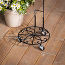 Metal Garden Flag Plant Stand