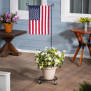 Metal Garden Flag Plant Stand