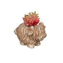 Hillside Pasture Faux Floral Table Decor, Highland Cow Succulent, Asst of 3, CDU
