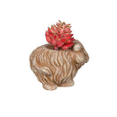 Hillside Pasture Faux Floral Table Decor, Highland Cow Succulent, Asst of 3, CDU