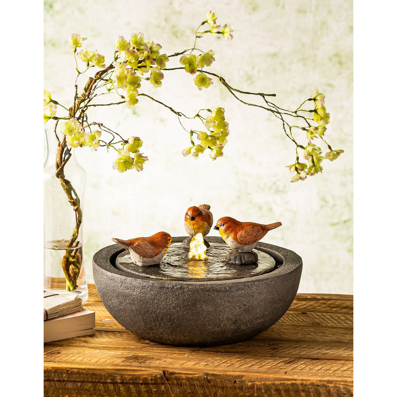 TABLETOP 3 BIRD FOUNTAIN,ft6587
