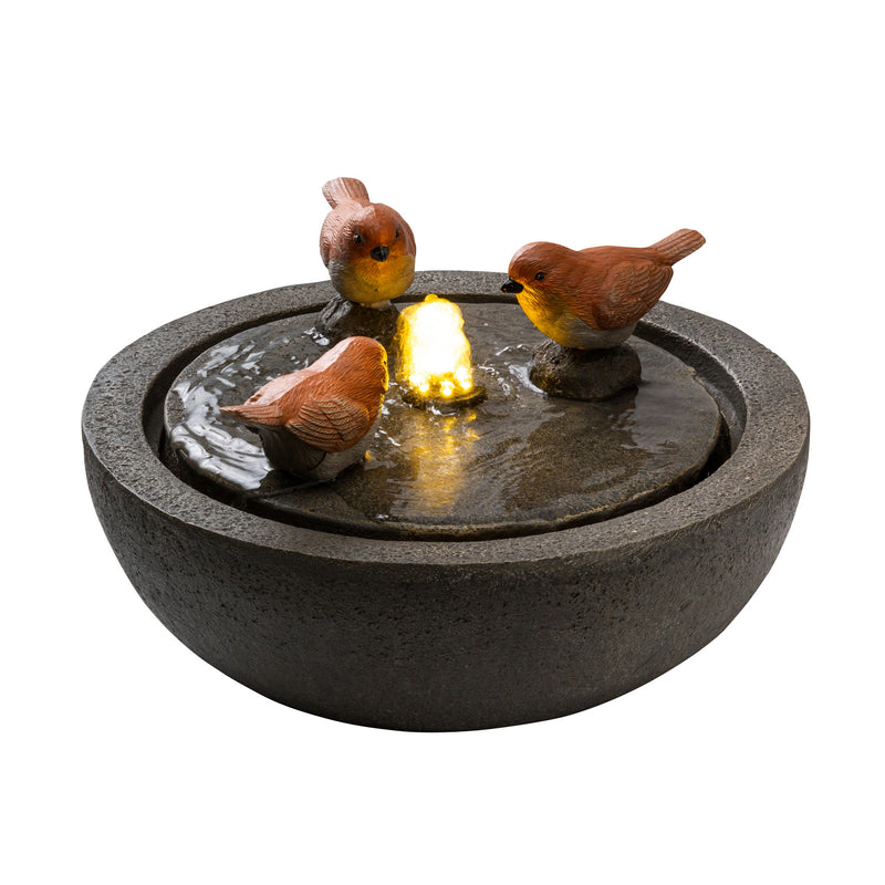 TABLETOP 3 BIRD FOUNTAIN,ft6587