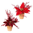 Feels Like the Holidays Faux Floral Table Decor, 10"H, Asst of 2