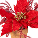 Feels Like the Holidays Faux Floral Table Decor, 10"H, Asst of 2