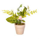 Hop Into Spring Faux Floral Table Decor, Easter Egg Mini Artificial, 8.3", Wooden Crate