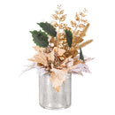 Pearl & Pine Faux Floral Table Decor, 14"H