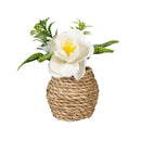 Petal & Plow Faux Floral Table Decor Artificial Rose in Pot, 4.25"H, Asst of 3, CDU
