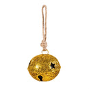 Feels Like the Holidays Metal Jingle Bell with Crushed Glass, Asst of 4