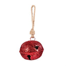 Feels Like the Holidays Metal Jingle Bell with Crushed Glass, Asst of 4
