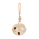 Feels Like the Holidays Metal Jingle Bell with Crushed Glass, Asst of 4