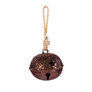 Feels Like the Holidays Metal Jingle Bell with Crushed Glass, Asst of 4
