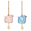 Cottage Garden Garden Bell, Ceramic Bird, 2 Asst