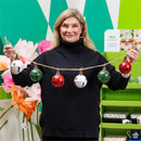 Howdy Holiday, Bells on Jute Rope, Metal, 36"L