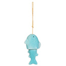 Seaside Retreat Garden Bell, Ceramic Fish, 6.9"H