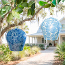 Seaside Retreat Garden Bell, Metal Printed Bell, 6", Asst of 2