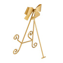 Feels Like the Holidays Hardware, Metal, Easel with Bow, Golden and Red, Asst of 2