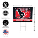 Houston Texans Yard Sign, Patriotic