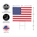 American Classic Stars & Stripes Yard Sign, Flag, 24"x18"