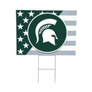 Michigan State Spartans Stars & Stripes Yard Sign