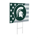 Michigan State Spartans Stars & Stripes Yard Sign