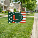Miami Hurricanes Stars & Stripes Yard Sign
