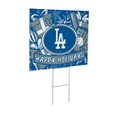 Los Angeles Dodgers Yard Sign, Holiday