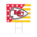 Kansas City Chiefs Stars & Stripes Yard Sign