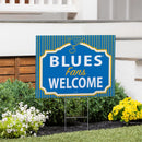 St Louis Blues 2025 Yard Sign, "Fans Welcome"
