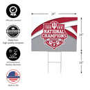 Indiana University, Div 1 Champs, Cororplast Yard Sign