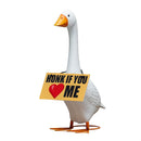 Giddy the Goose Hanging Sign, Honk If You Love Me