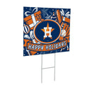 Houston Astros Yard Sign, Holiday