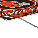 Cleveland Browns Yard Sign, Holiday