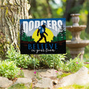 Los Angeles Dodgers Yard Sign, Bigfoot