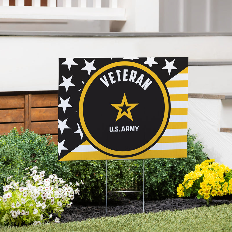 US Army Veteran Yard Sign