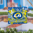 Los Angeles Rams Yard Sign, Holiday