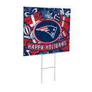 New England Patriots Yard Sign, Holiday