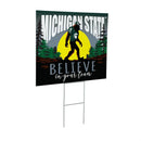 Michigan State University Yard Sign, Bigfoot