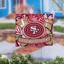 San Francisco 49ers Yard Sign, Holiday