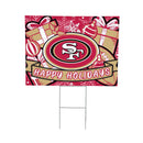 San Francisco 49ers Yard Sign, Holiday