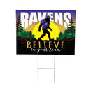 Baltimore Ravens Yard Sign, Bigfoot