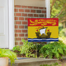 Canada New Brunswick Yard Sign with H-Stake, 24"x18"