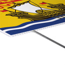 Canada New Brunswick Yard Sign with H-Stake, 24"x18"