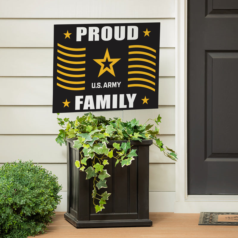 US Army Proud Family Yard Sign